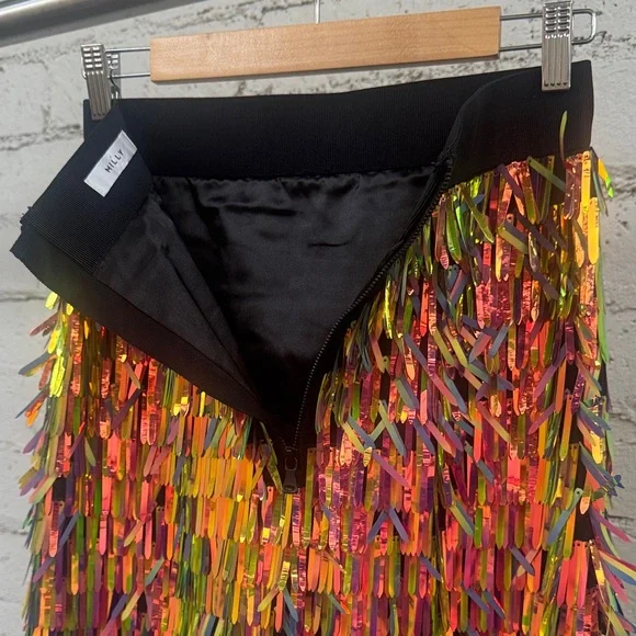 Milly Multicolor Matchstick Sequin Pencil Skirt Size 2 (estimated) - Picture 6 of 13